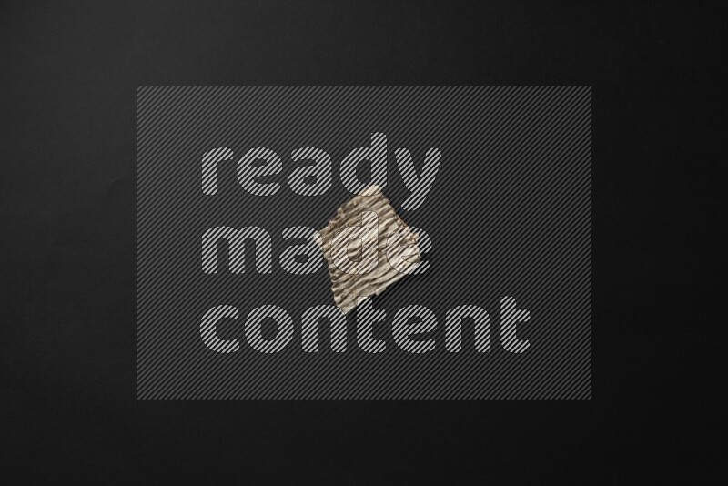 Cardboard on black background