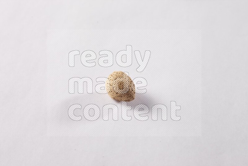 Almonds on white background