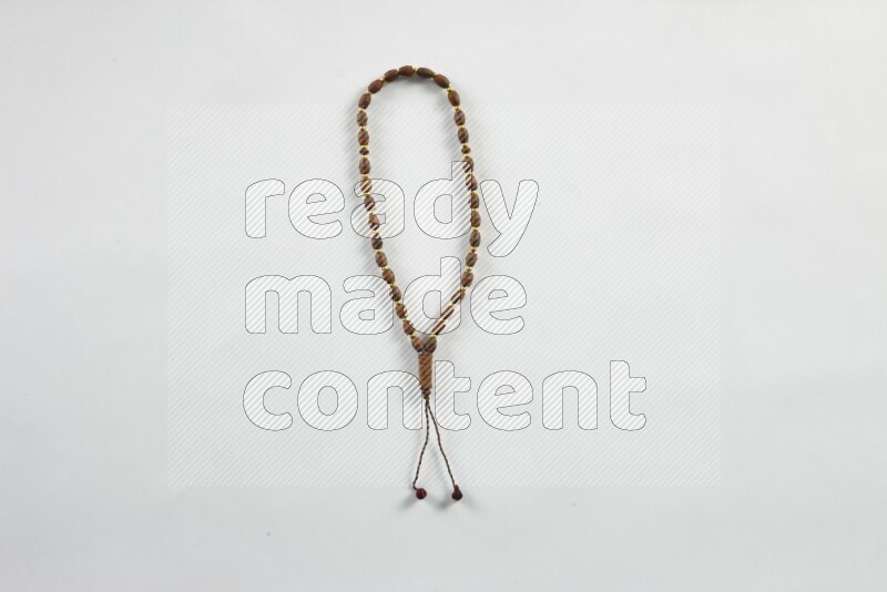 A prayer beads placed on white background