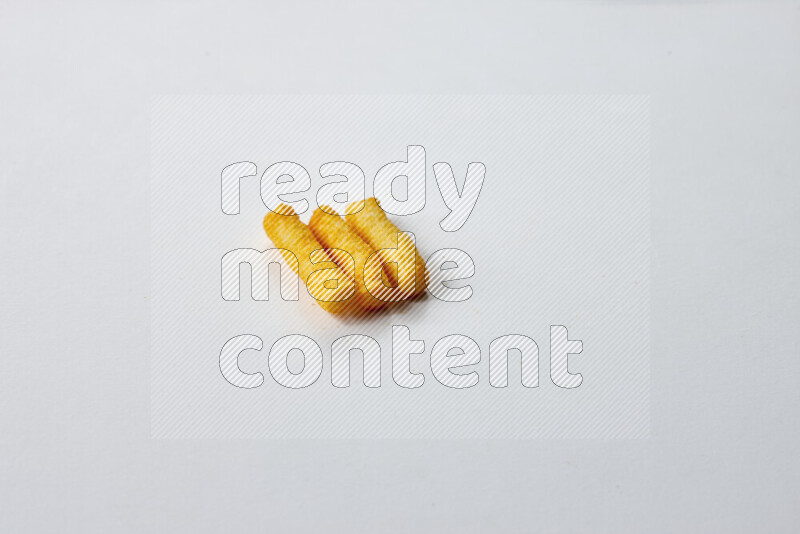 Puffs snacks on white background