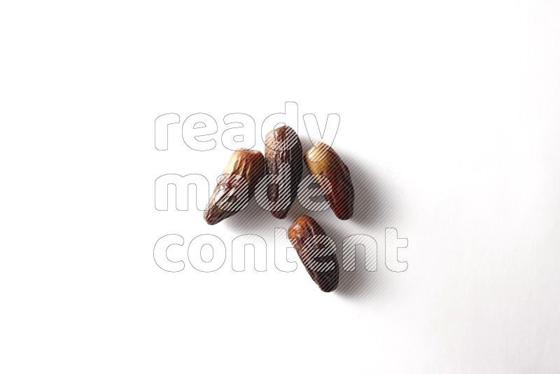 Dates on white background