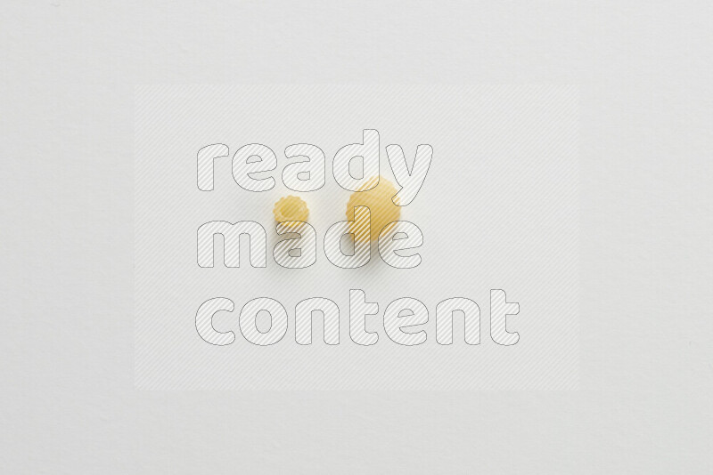 Different pasta types on white background