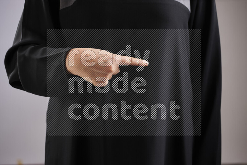 Woman hands gesturing sign language