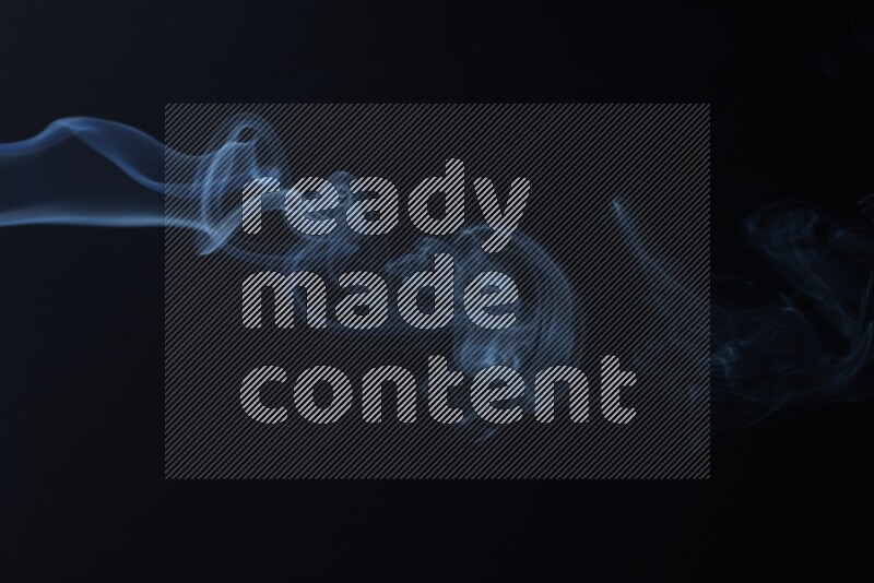 Wavy smoke motion in blue