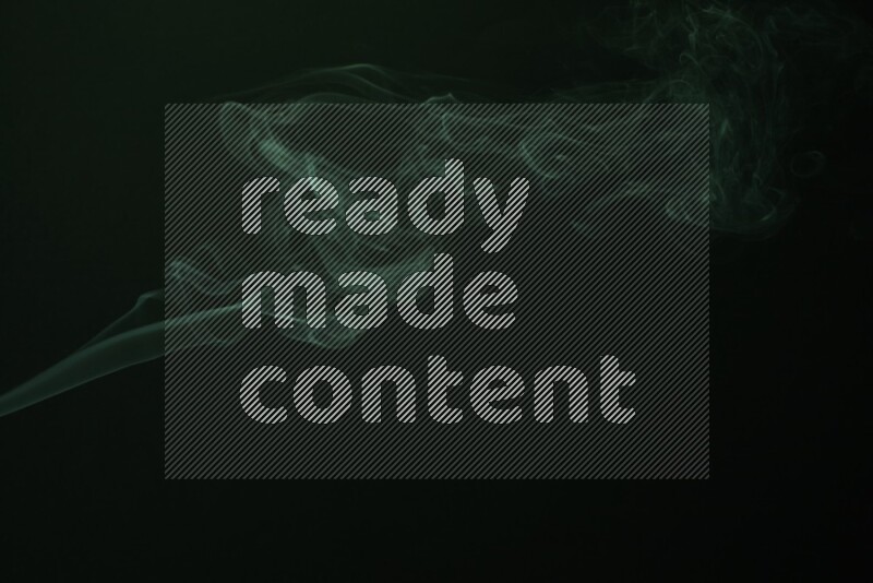 Wavy smoke motion in green