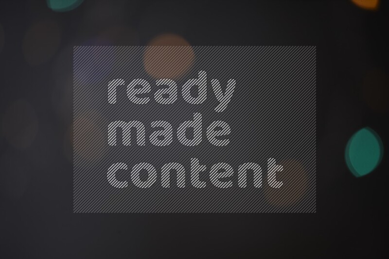 Abstract bokeh light with flare haze