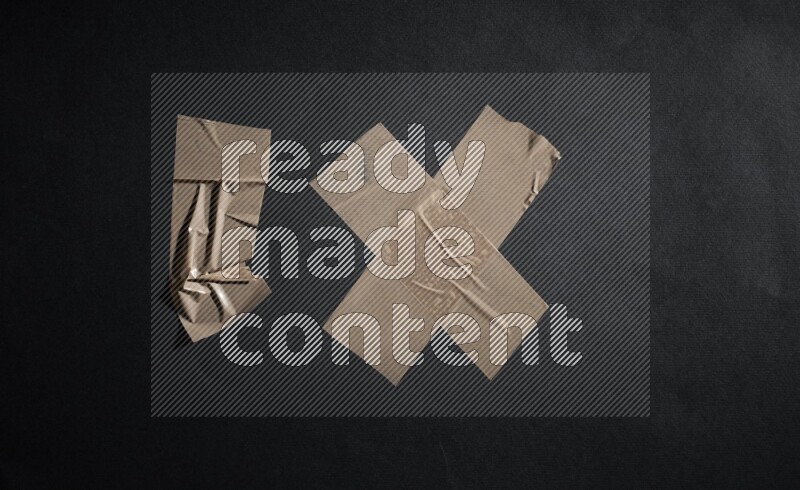 Duct tape on black background