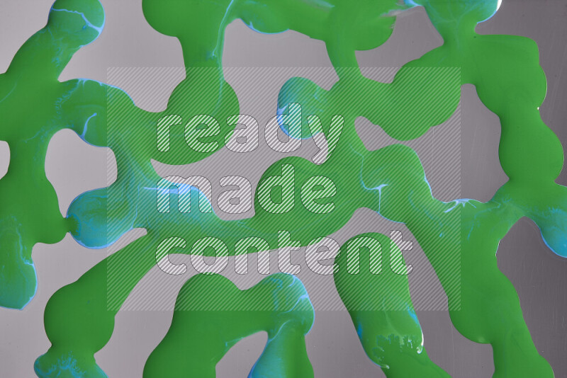 خلفية ملونة مع مزيج من ألوان الطلاء الأخضر والأزرق