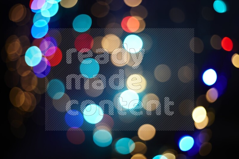 Bokeh light in multicolor