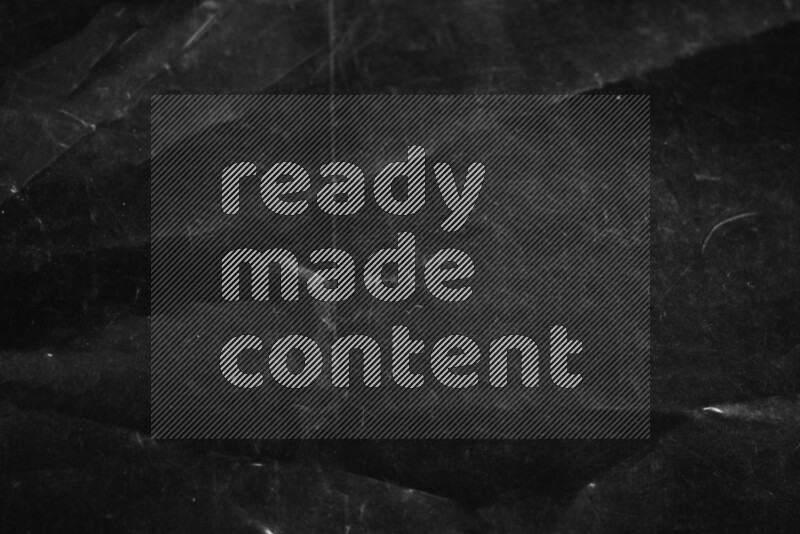 Plastic wrap texture on black background