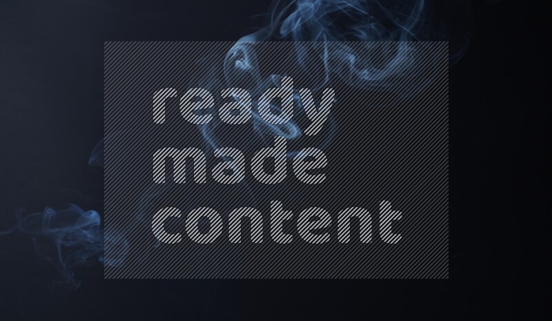 Wavy smoke motion in blue