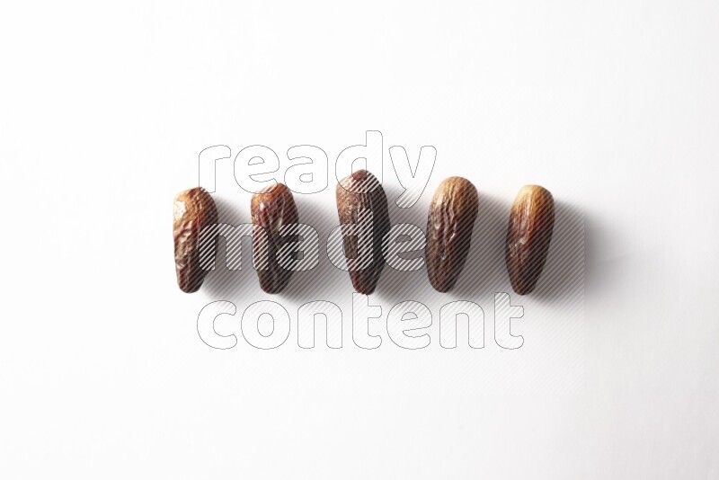 Dates on white background
