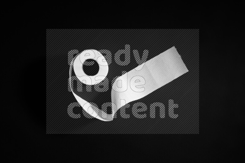 Tissue paper on black background