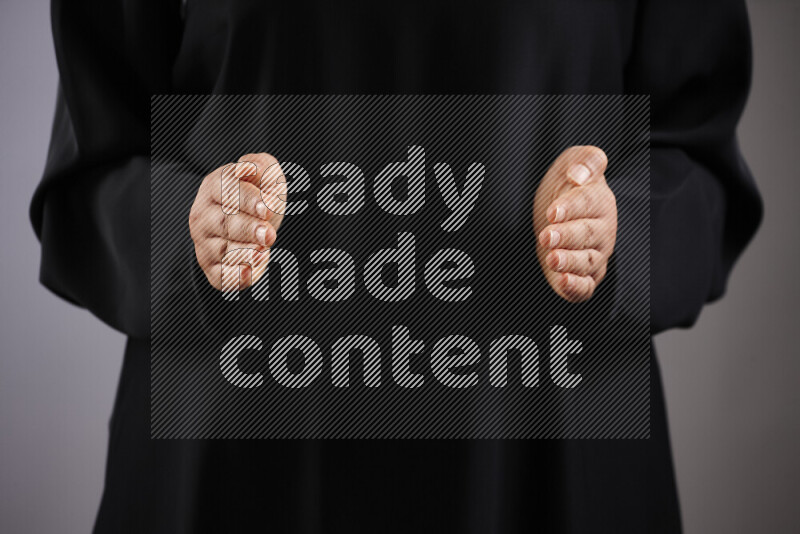 Woman hands gesturing sign language