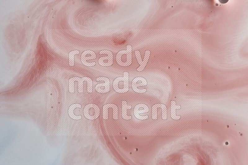 A close-up of abstract swirling patterns in red and white