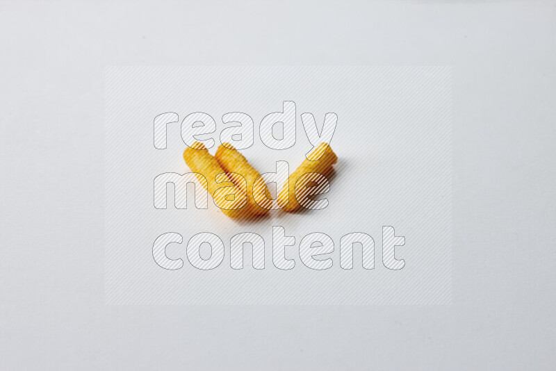 Puffs snacks on white background