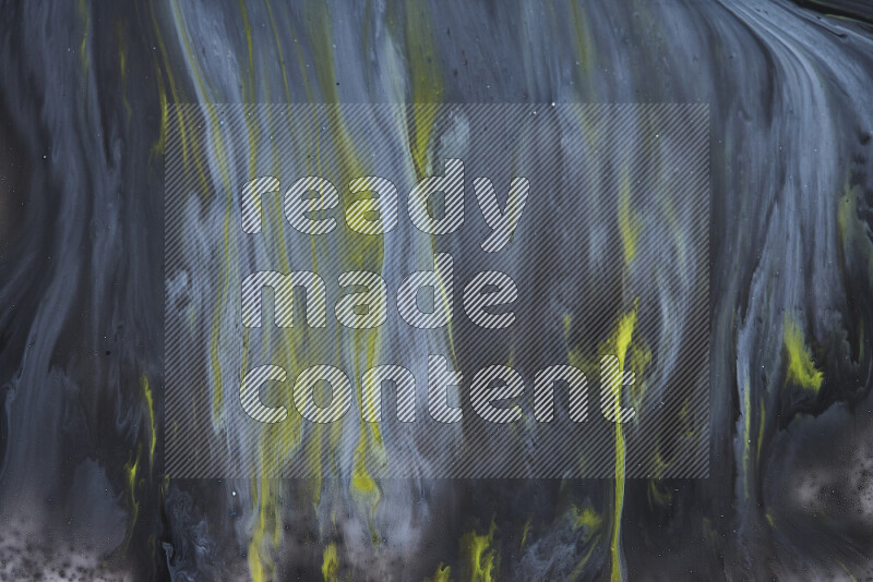 Abstract colorful background with mixed of blue, black and yellow paint colors