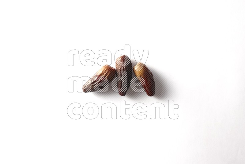 Dates on white background