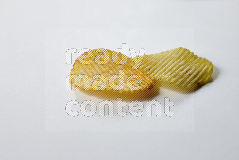 Chips snacks on white background