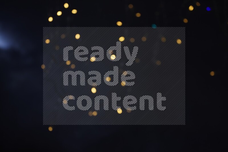 Abstract bokeh light with flare haze