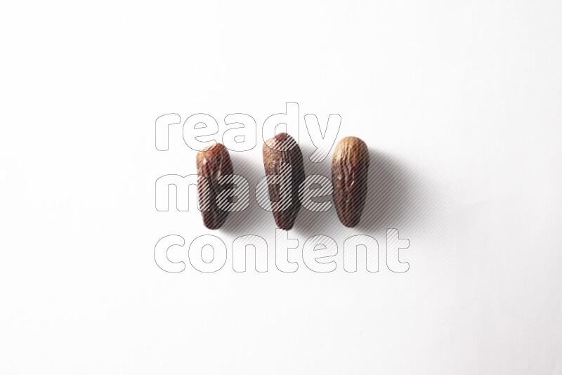 Dates on white background