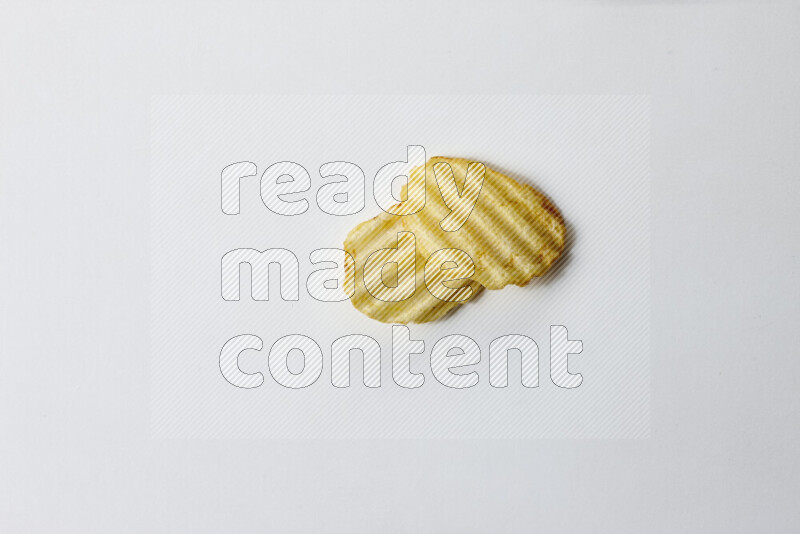Chips snacks on white background