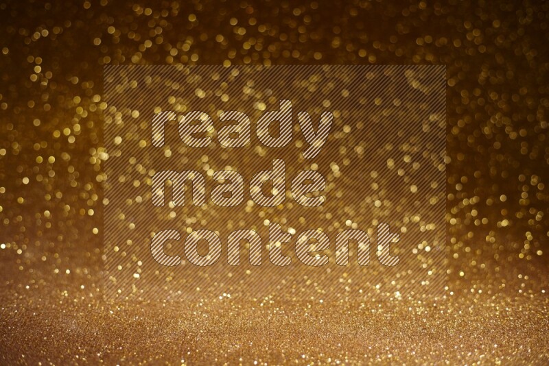 Gold glittery bokeh background