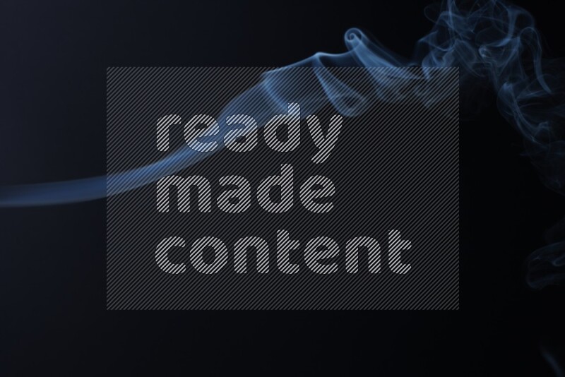 Wavy smoke motion in blue