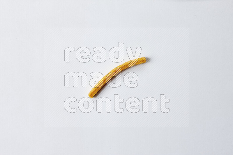 Assorted snacks on white background