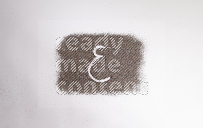 Arabic alphabets written with glitter on white background