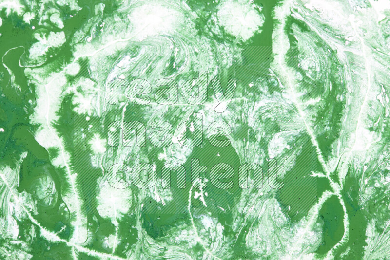 خلفية ملونة مع مزيج من ألوان الطلاء الأخضر والأبيض