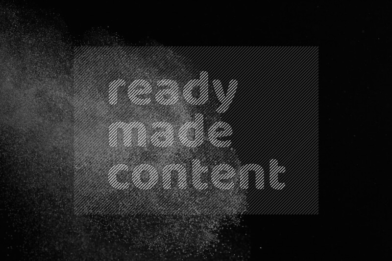 Snow spray on black background