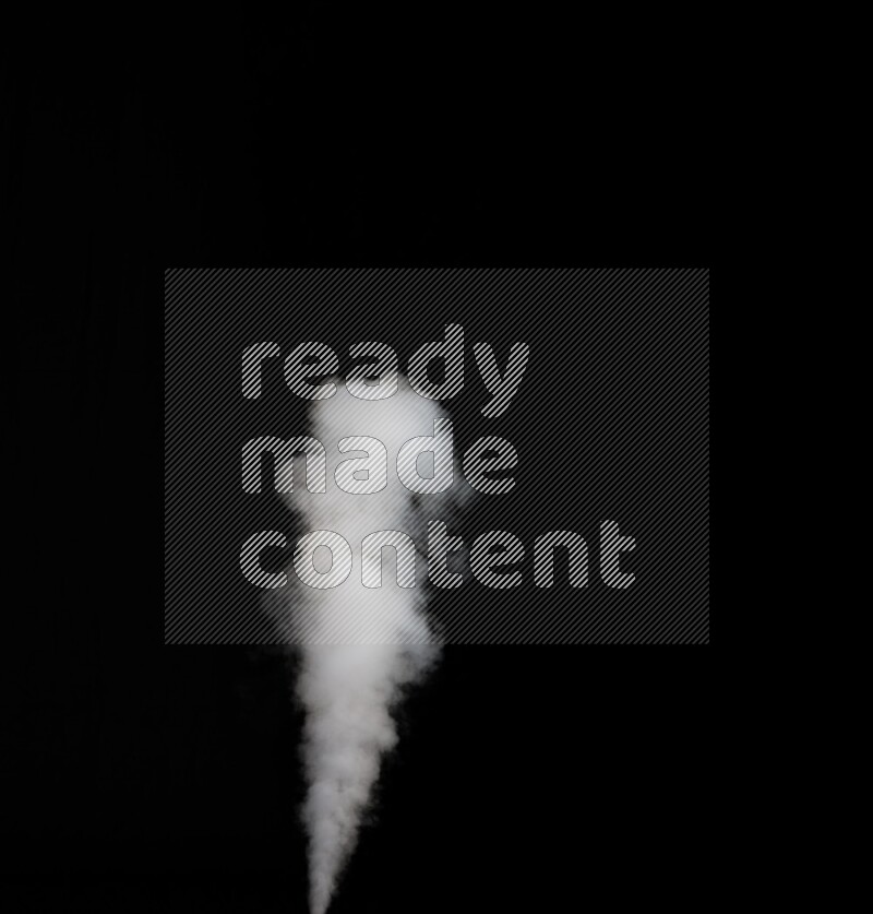 irregular white smoke on black background.