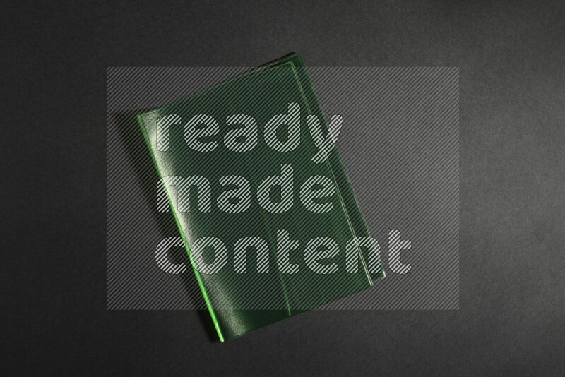 Colored plastic textures on black background