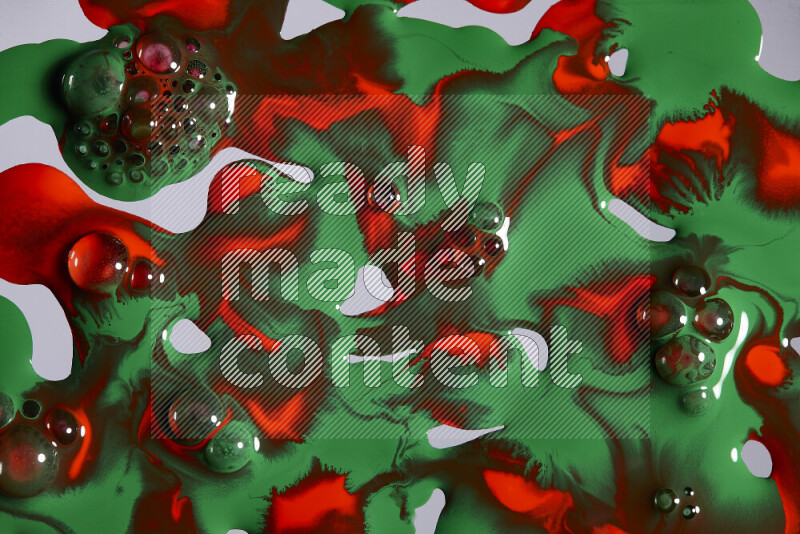 Abstract colorful background with mixed of red and green paint colors