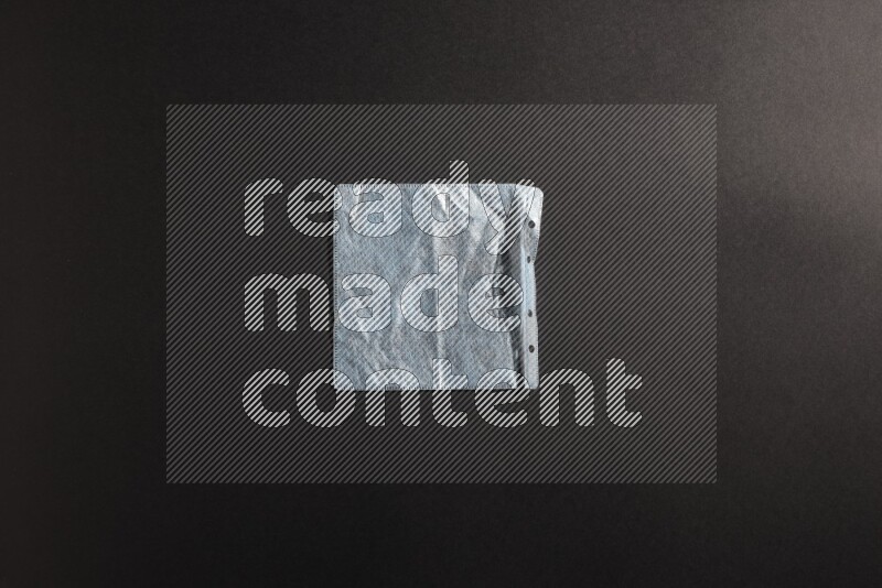 CD plastic cover on black background