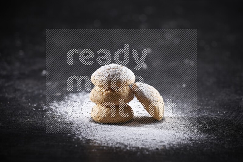 Kahk on a black background